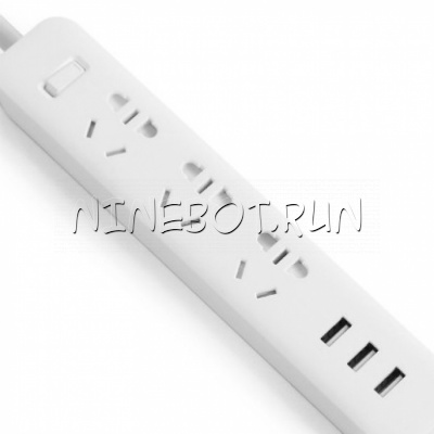 Сетевой адаптер Xiaomi Mi Power Strip  3 Sockets / 3 USB Ports (White)