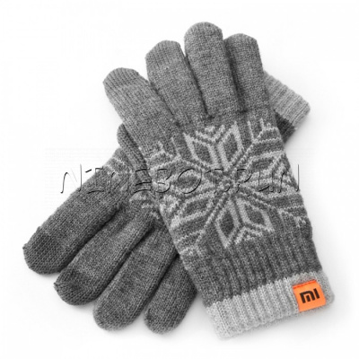 Сенсорные перчатки Xiaomi Mi Gloves серый