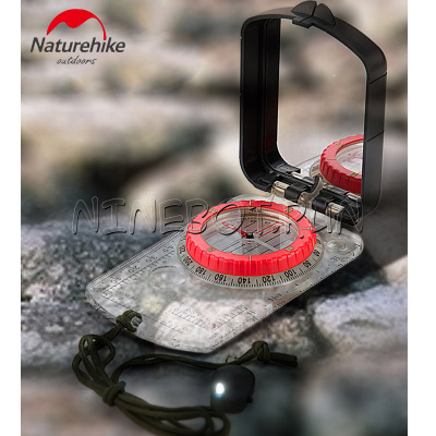 Компас туристический Naturehike с зеркалом, линейкой и подсветкой NH15A003-E