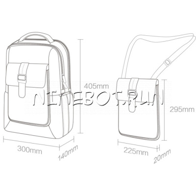 Рюкзак 2 в 1 Xiaomi Fashion Commuter Backpack (серый/gray)