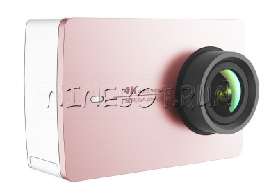 Экшн-камера Xiaomi Yi 2 4K Розовый + монопод с Bluetooth
