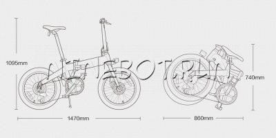 Электровелосипед складной Xiaomi HIMO Z20